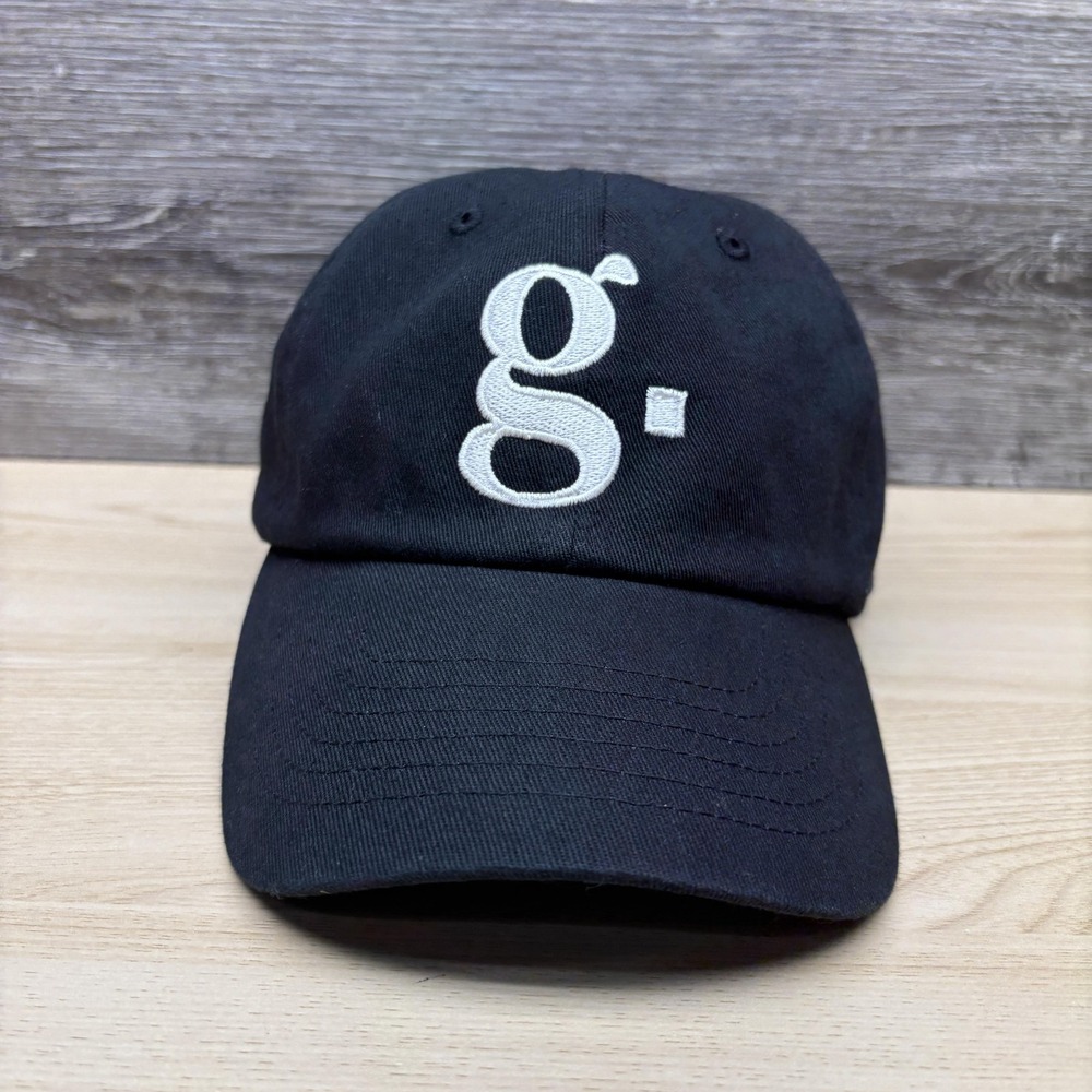 The Gathering MN Hat Cap Strap Back Mens One Size Black Baseball Twill G Logo